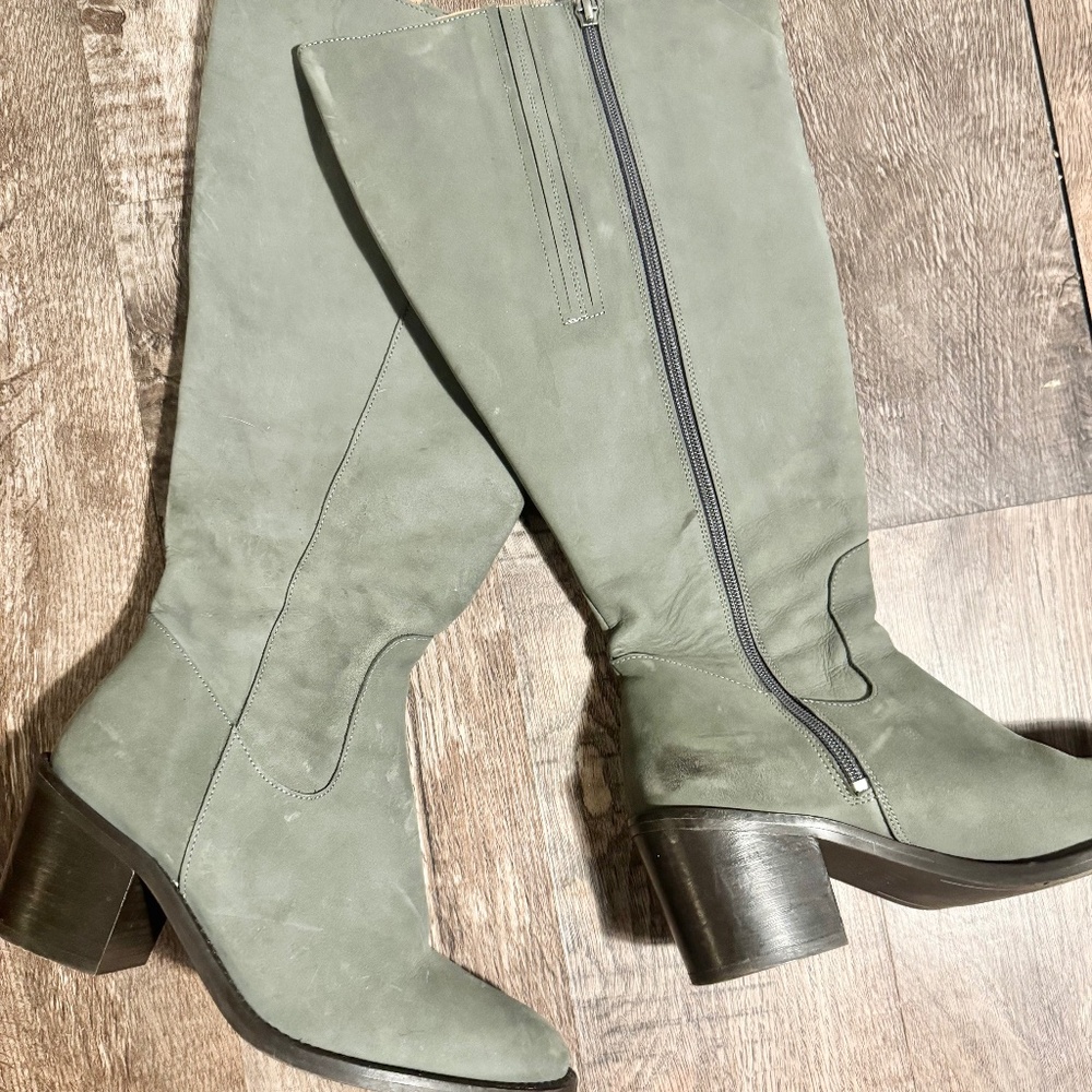 Gray Duo Boots in “Henrietta” size 6.5/wide calf